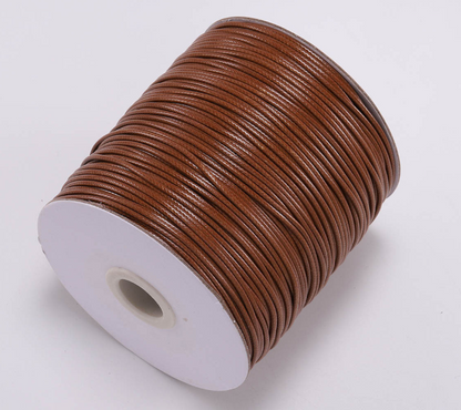 Korean Wax Cord, Bracelet Necklace Cord, Polyester cord, 0.5mm- 2mm, 2 rolls