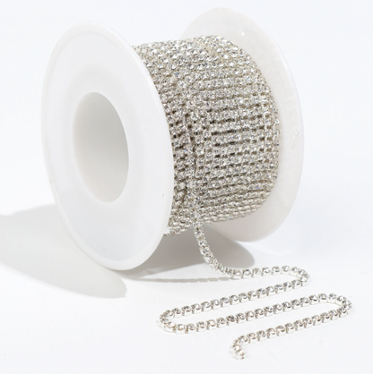Cup Chains, Rhinestone Chain, 2 Rolls