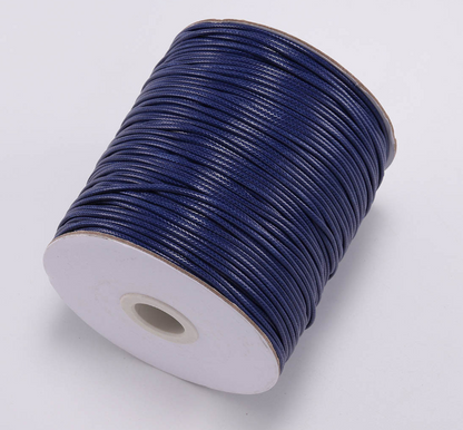 Korean Wax Cord, Bracelet Necklace Cord, Polyester cord, 0.5mm- 2mm, 2 rolls