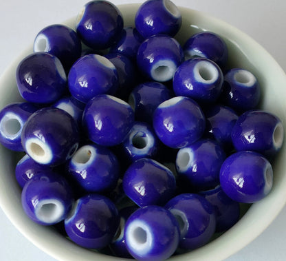 Ceramic Beads, Round, 6mm- 1440pcs / 8mm-720pcs/ 10mm- 360pcs