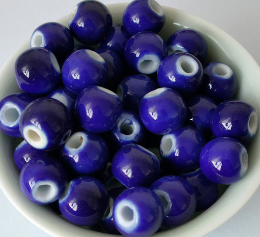 Ceramic Beads, Round, 6mm- 1440pcs / 8mm-720pcs/ 10mm- 360pcs