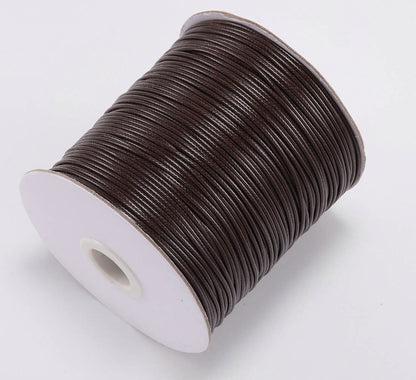 Korean Wax Cord, Bracelet Necklace Cord, Polyester cord, 0.5mm- 2mm, 2 rolls