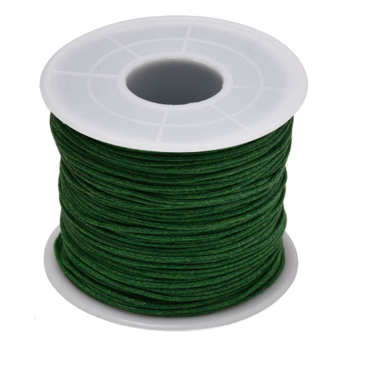 Waxed Cotton Cords, 1mm,  5 Rolls