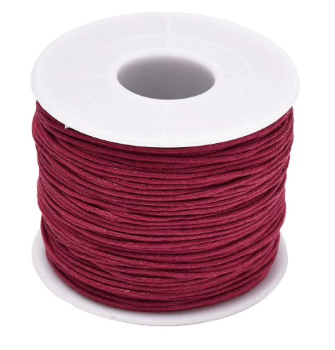 Waxed Cotton Cords, 1mm,  5 Rolls