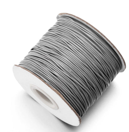 Korean Wax Cord, Bracelet Necklace Cord, Polyester cord, 0.5mm- 2mm, 2 rolls