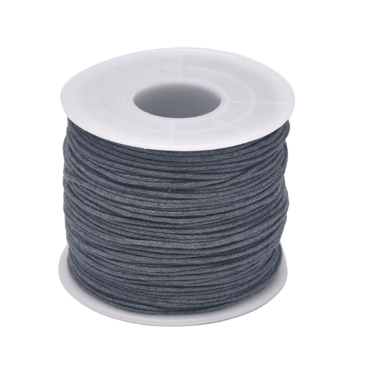 Waxed Cotton Cords, 1mm,  5 Rolls