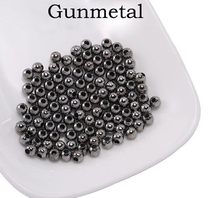 Spacer Beads, Metal Ball beads, Spacer Ball Beads, 2-10mm Round