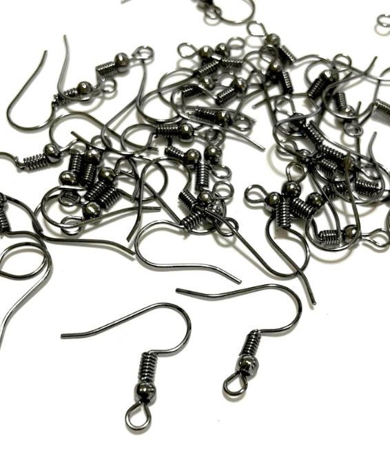 Earwire, Fish Hooks with Coil and Ball, Earring Hooks,18x20mm, 1000pcs