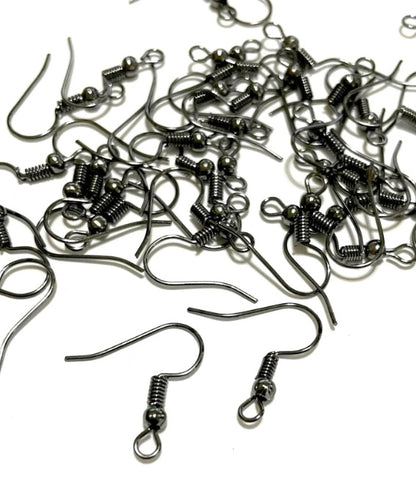 Earwire, Fish Hooks with Coil and Ball, Earring Hooks,18x20mm, 1000pcs