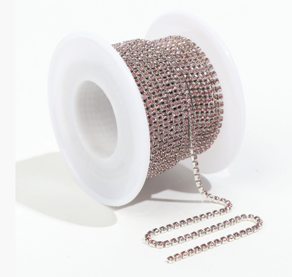 Cup Chains, Rhinestone Chain, 2 Rolls