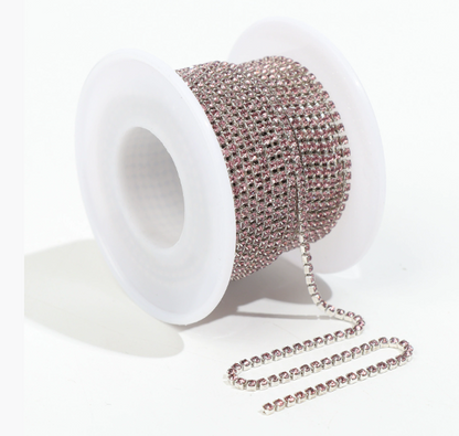 Cup Chains, Rhinestone Chain, 2 Rolls