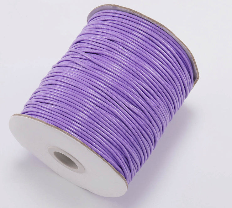 Korean Wax Cord, Bracelet Necklace Cord, Polyester cord, 0.5mm- 2mm, 2 rolls