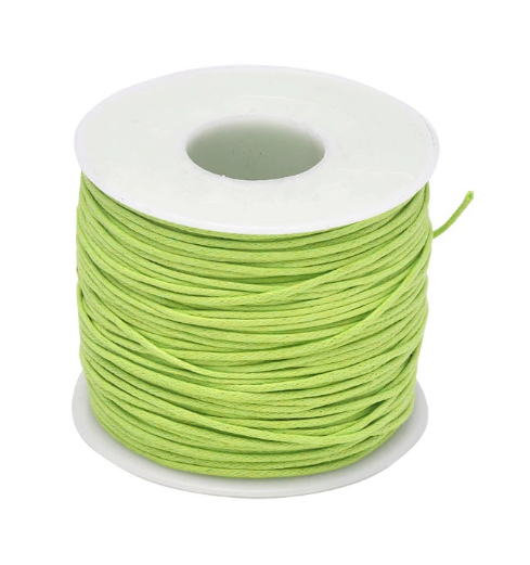 Waxed Cotton Cords, 1mm,  5 Rolls