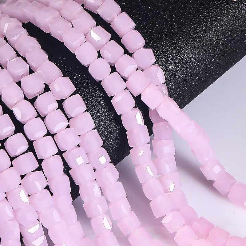 Square Glass Beads, Cube Beads,40pcs