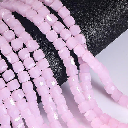Square Glass Beads, Cube Beads,40pcs