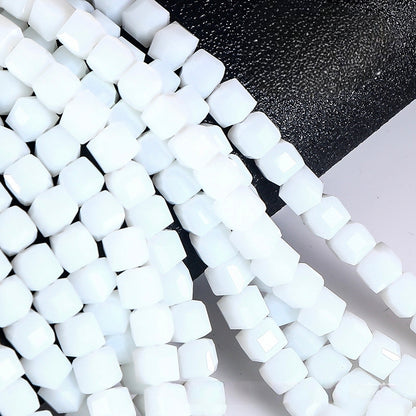 Square Glass Beads, Cube Beads,40pcs