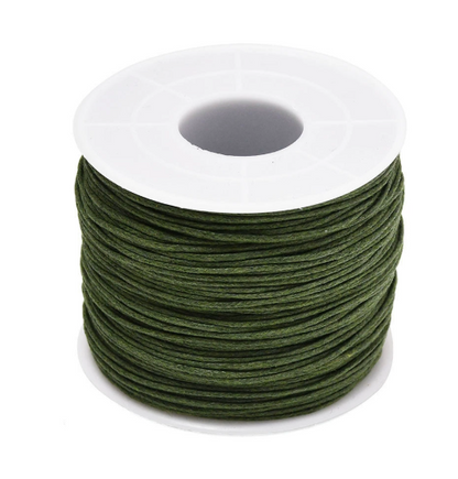 Waxed Cotton Cords, 1mm,  5 Rolls