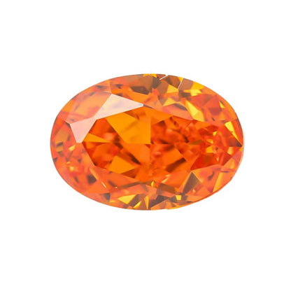 4-12mm,  Oval Cubic Zircon Beads, 50 pcs