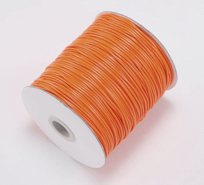 Korean Wax Cord, Bracelet Necklace Cord, Polyester cord, 0.5mm- 2mm, 2 rolls