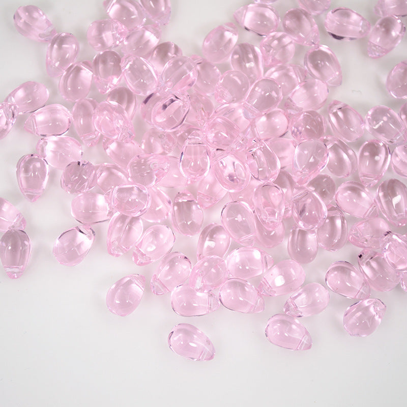Smooth teardrops glass beads, 6*9mm, 500pcs