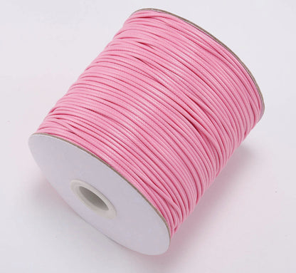 Korean Wax Cord, Bracelet Necklace Cord, Polyester cord, 0.5mm- 2mm, 2 rolls