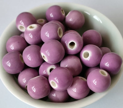 Ceramic Beads, Round, 6mm- 1440pcs / 8mm-720pcs/ 10mm- 360pcs