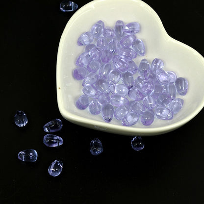 Smooth teardrops glass beads, 6*9mm, 500pcs