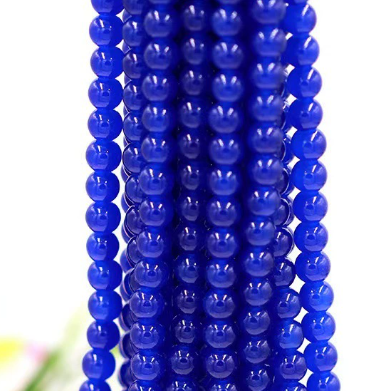 Imitation Jade Beads, Glass Beads , Round Glass Beads, 8 strands