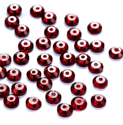 4mm-8mm Sew On Rhinestones, Flat Back Sew On Rhinestones, Round, 5pks