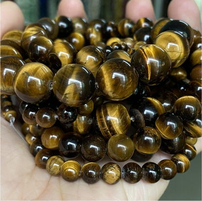 Natural Gemstone Beads, 4mm-12mm, Smooth Round ,1strand