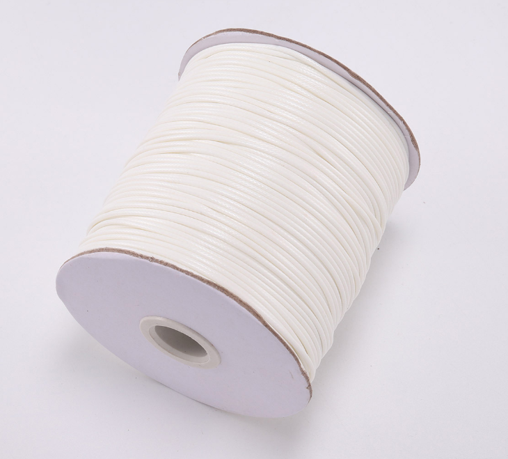 Korean Wax Cord, Bracelet Necklace Cord, Polyester cord, 0.5mm- 2mm, 2 rolls