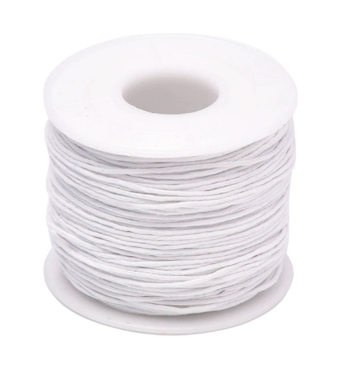 Waxed Cotton Cords, 1mm,  5 Rolls