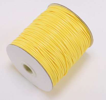 Korean Wax Cord, Bracelet Necklace Cord, Polyester cord, 0.5mm- 2mm, 2 rolls