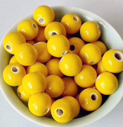 Ceramic Beads, Round, 6mm- 1440pcs / 8mm-720pcs/ 10mm- 360pcs